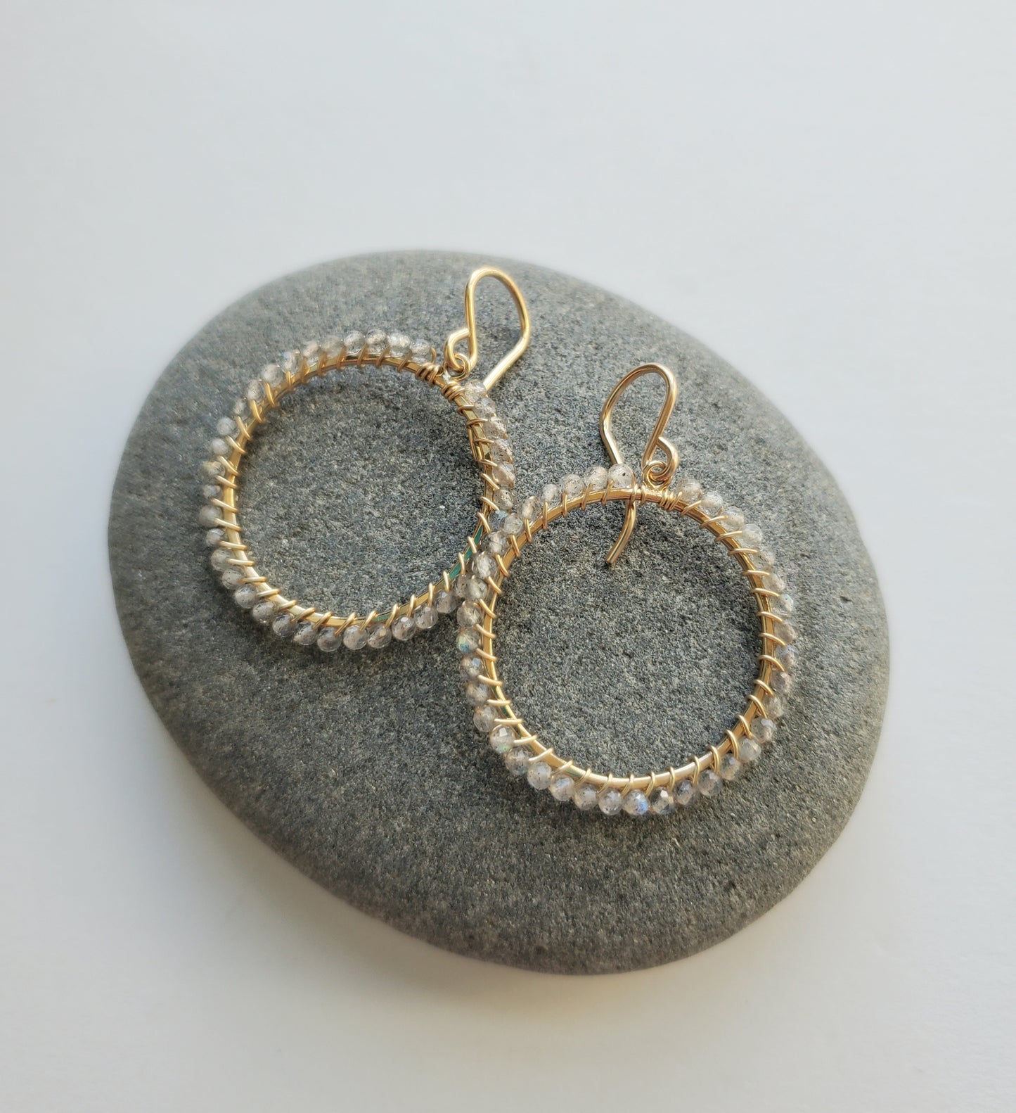 Labradorite Wrap Earrings