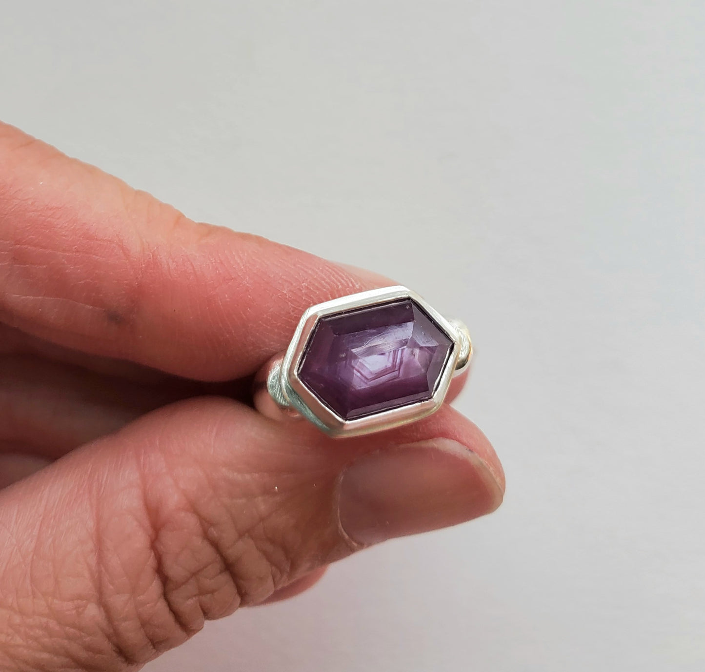 Square Ring - Star Sapphire - Size 5