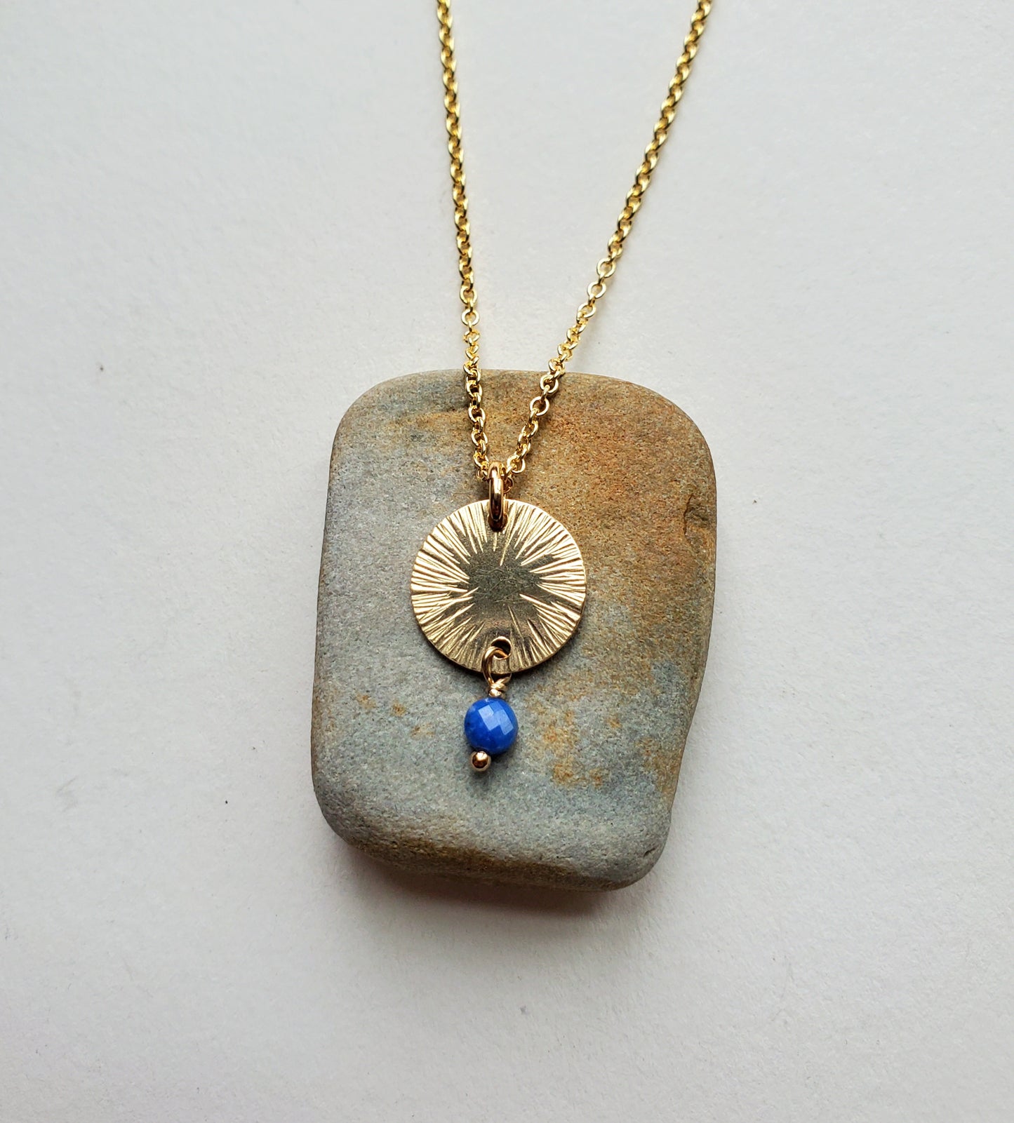 Lapis Sun Necklace