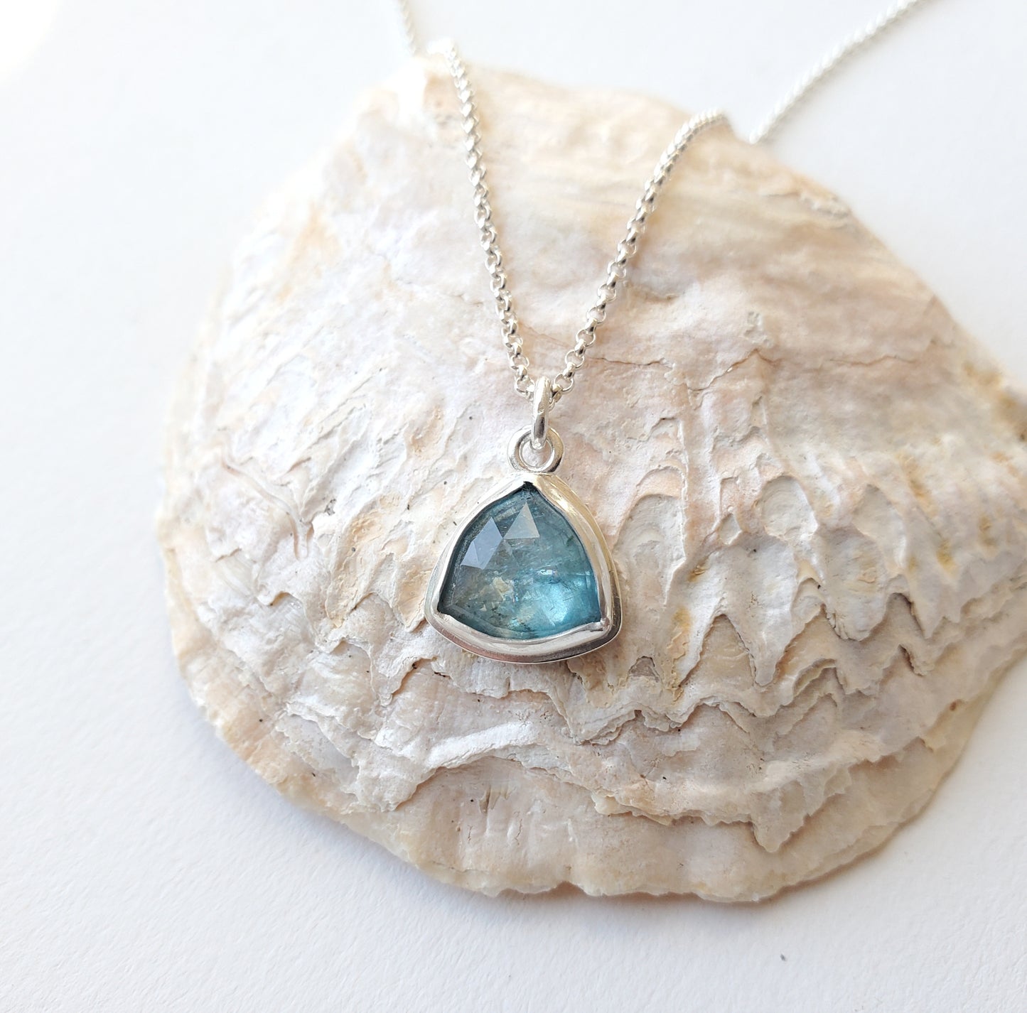 Aqua Kyanite Triangle