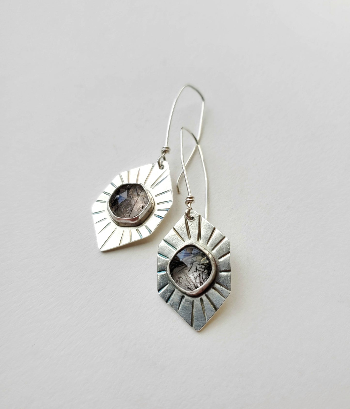 Rutilated Burst Earrings