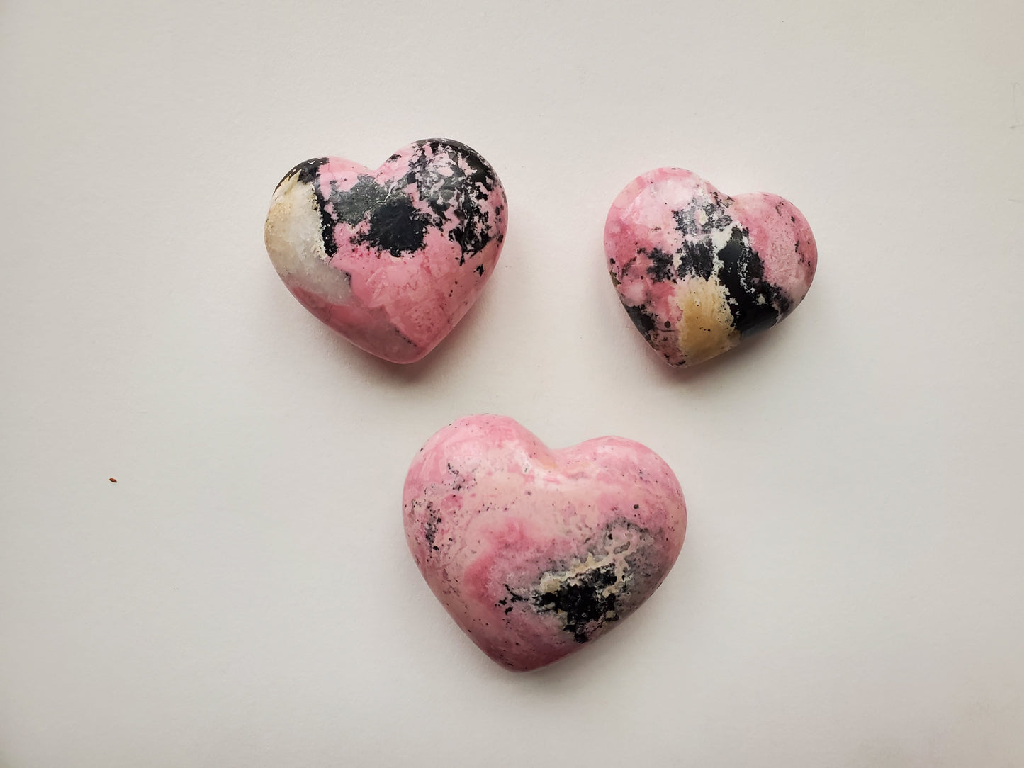 Rhodochrosite Heart