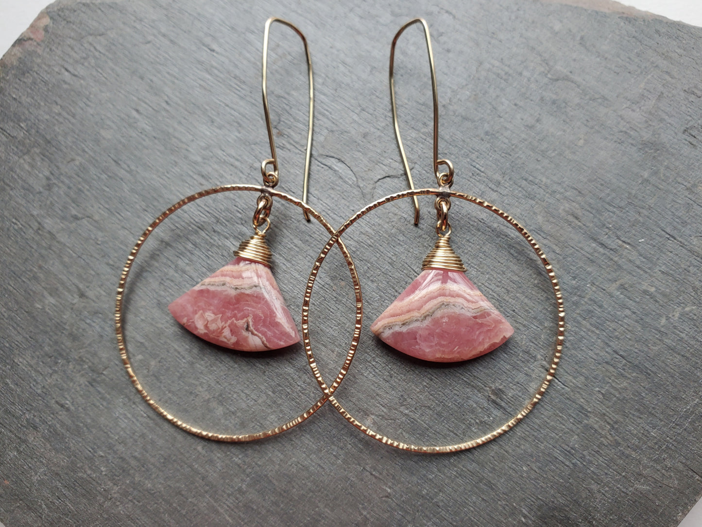 Fan Earrings- Gold Fill