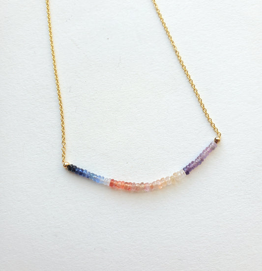 New Sapphire Splash Necklace