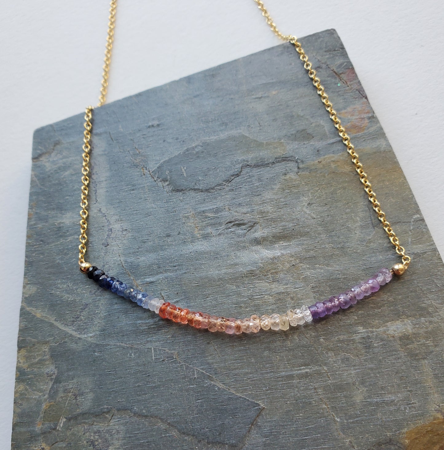 New Sapphire Splash Necklace