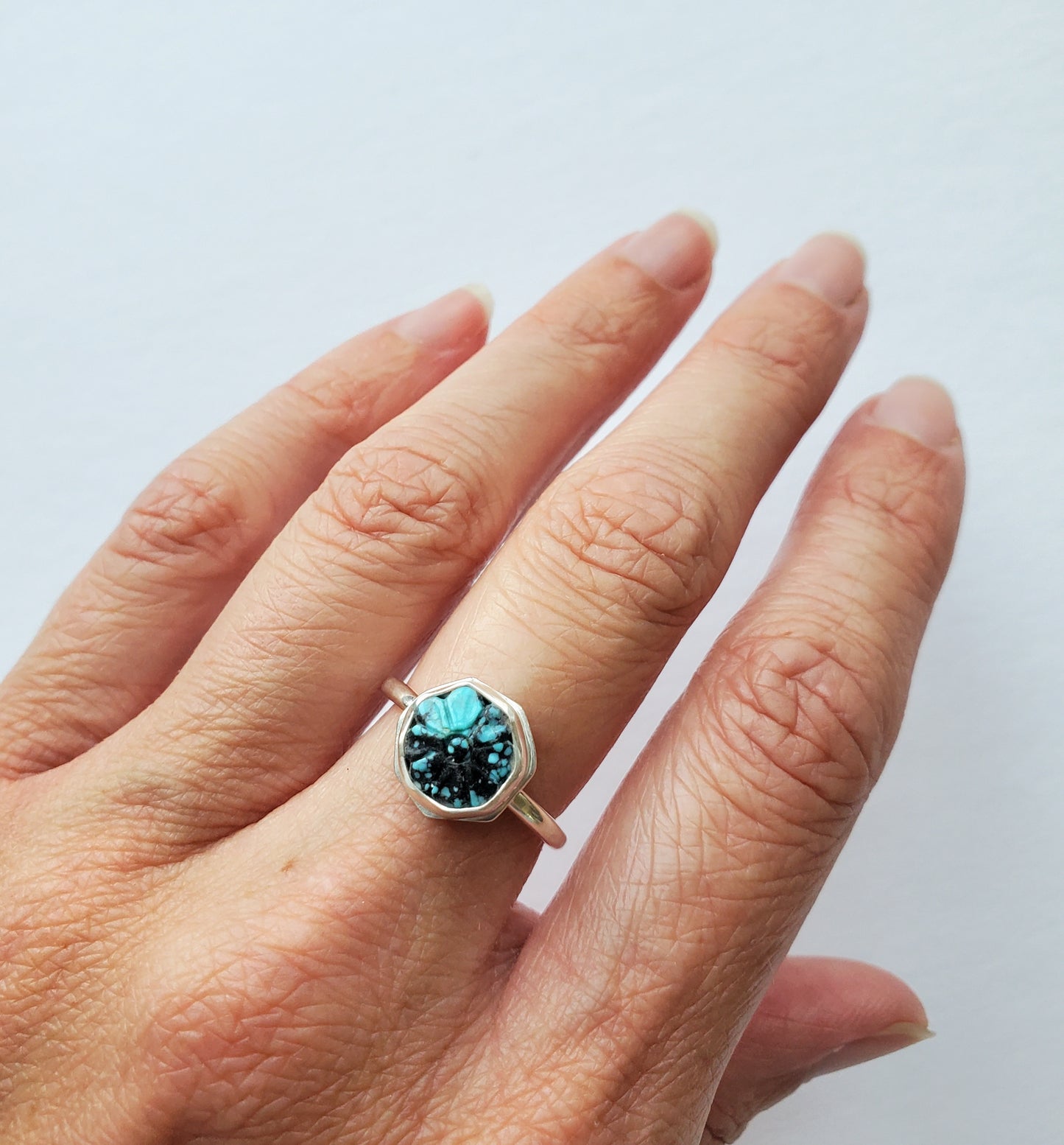Turquoise Flower Ring