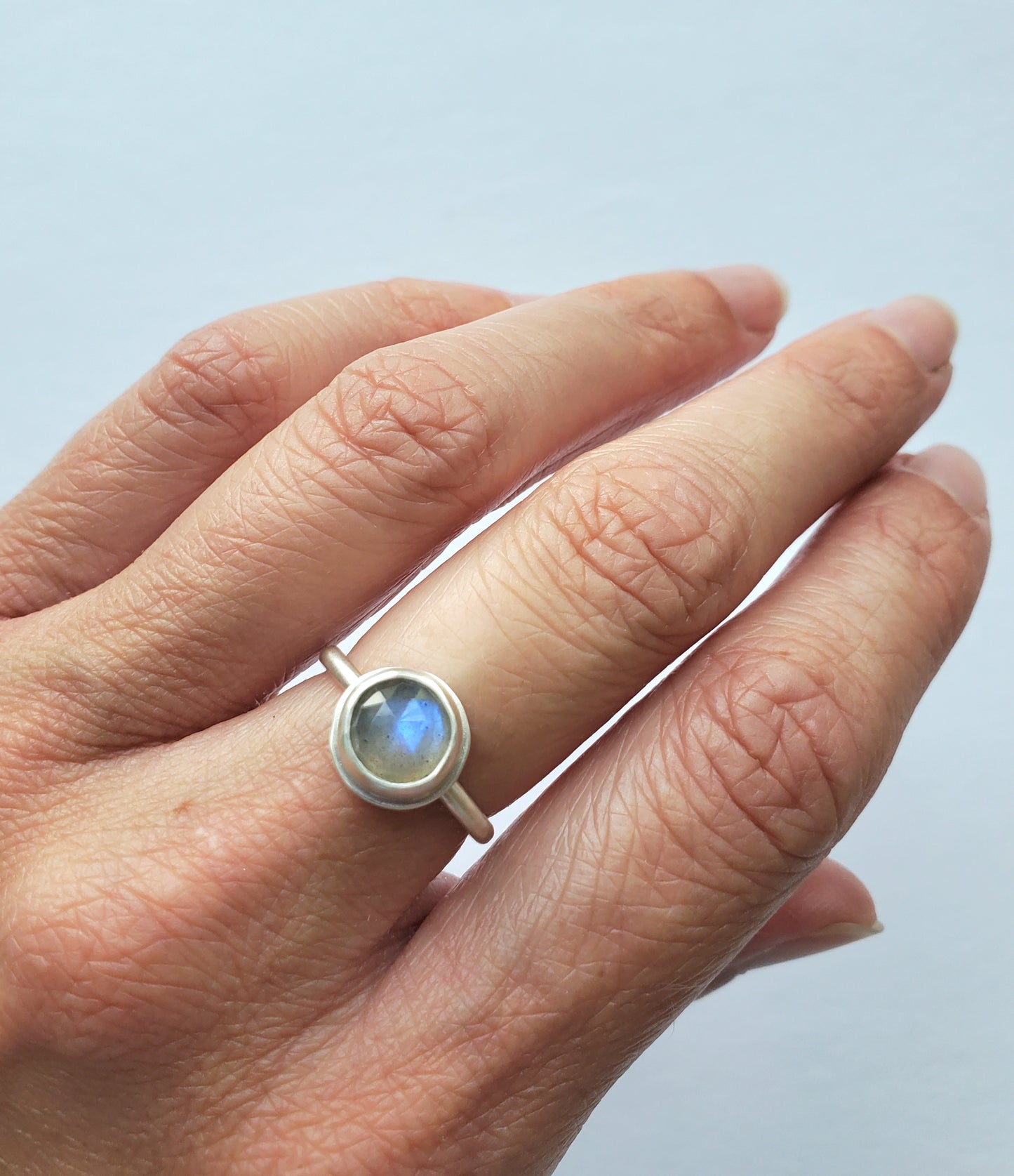 Full Moon Labradorite Ring