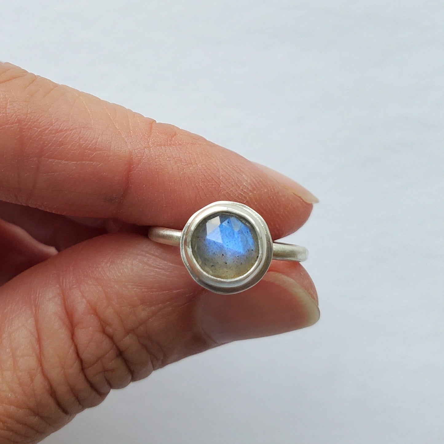 Full Moon Labradorite Ring