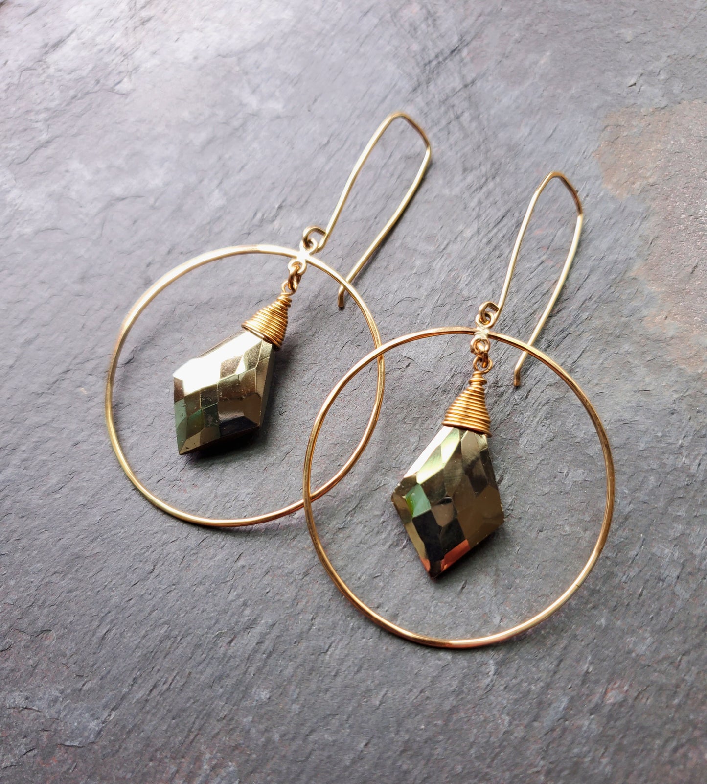 Fan Earrings- Gold Fill