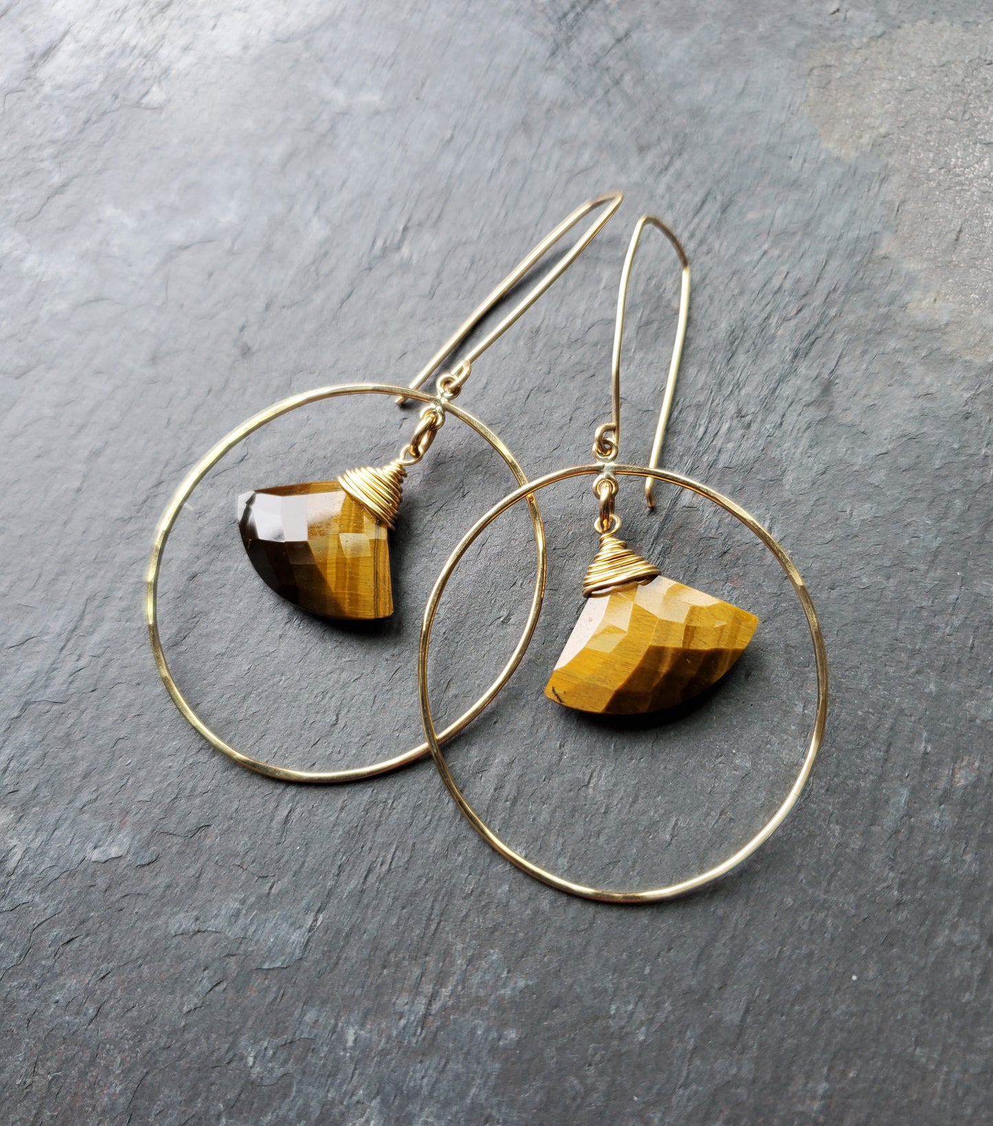 Fan Earrings- Gold Fill