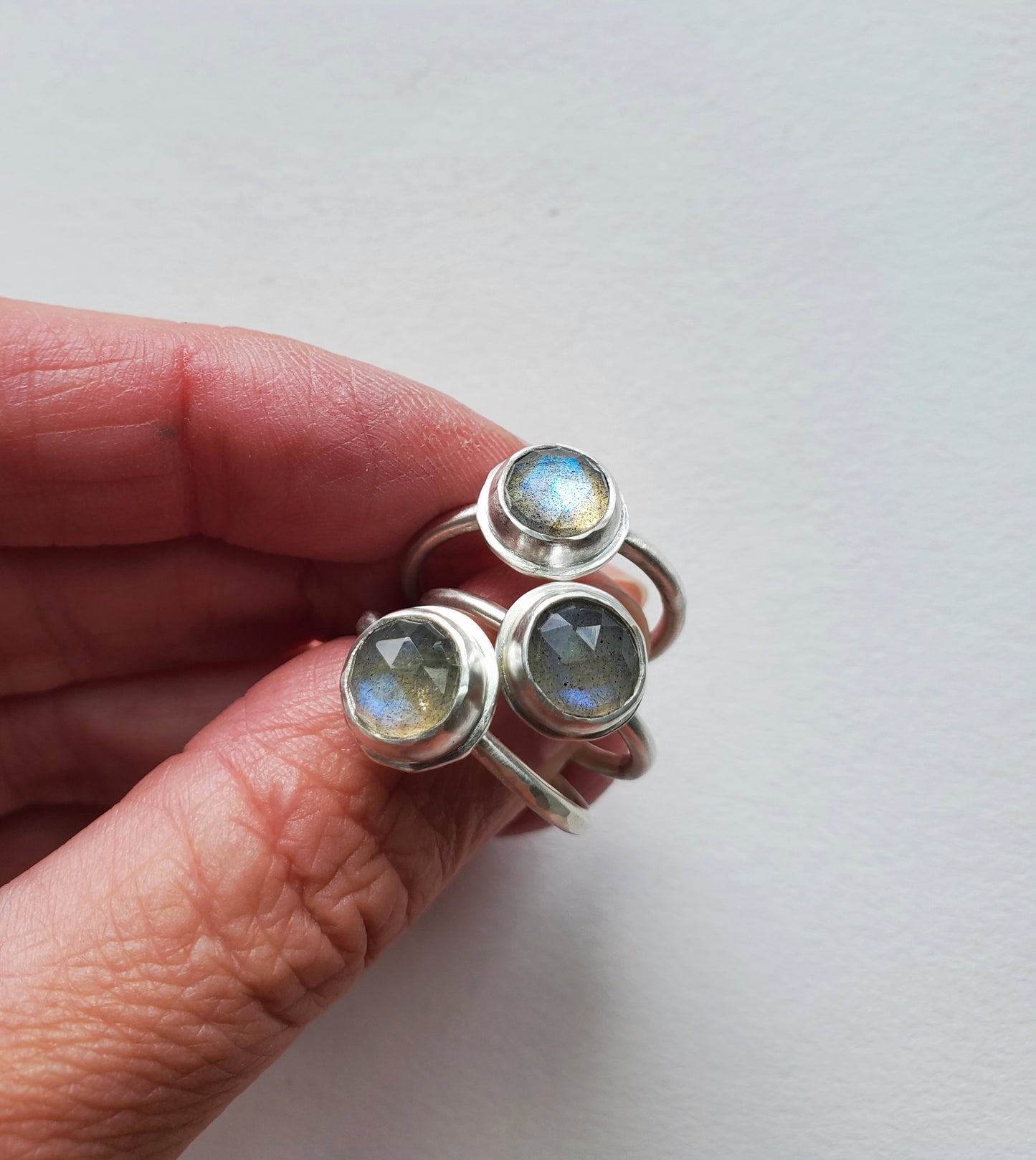 Full Moon Labradorite Ring