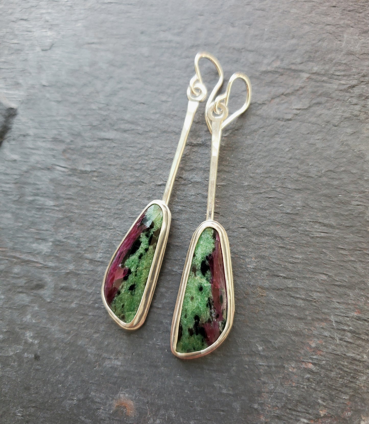 Ruby Zoisite Earrings