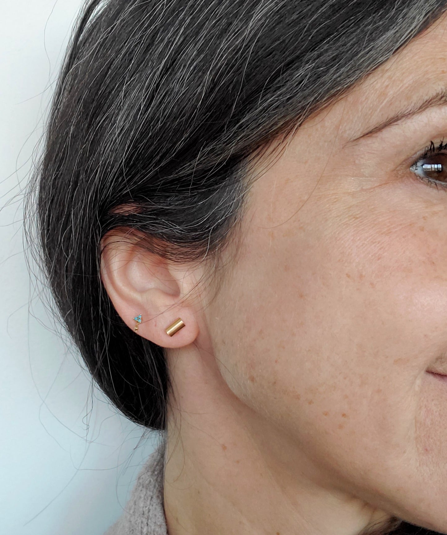 Gold Bar Studs