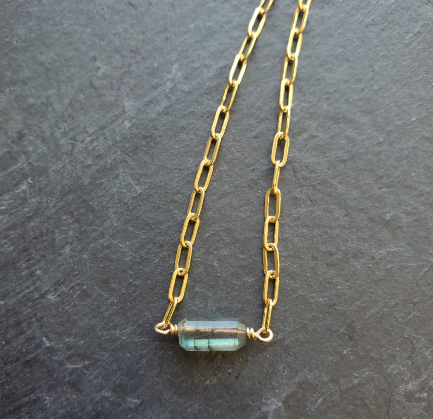 Labradorite Rectangle Chain