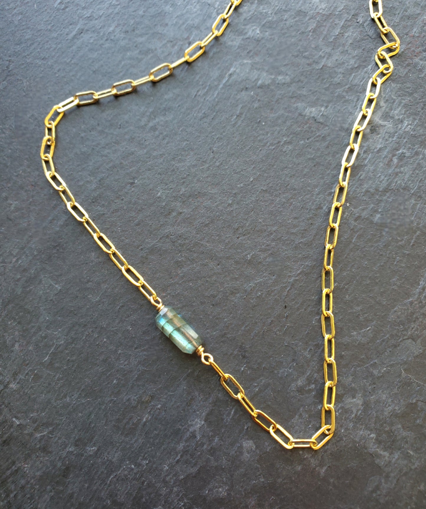 Labradorite Rectangle Chain