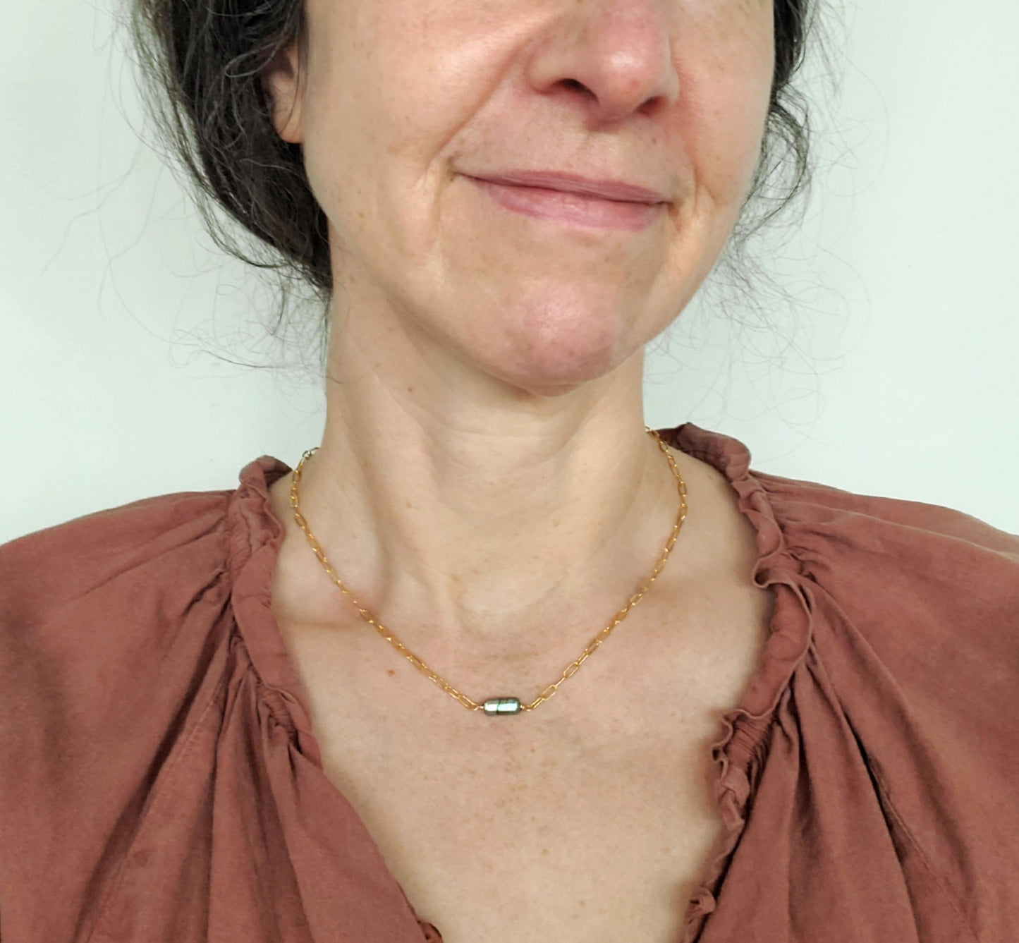 Labradorite Rectangle Chain