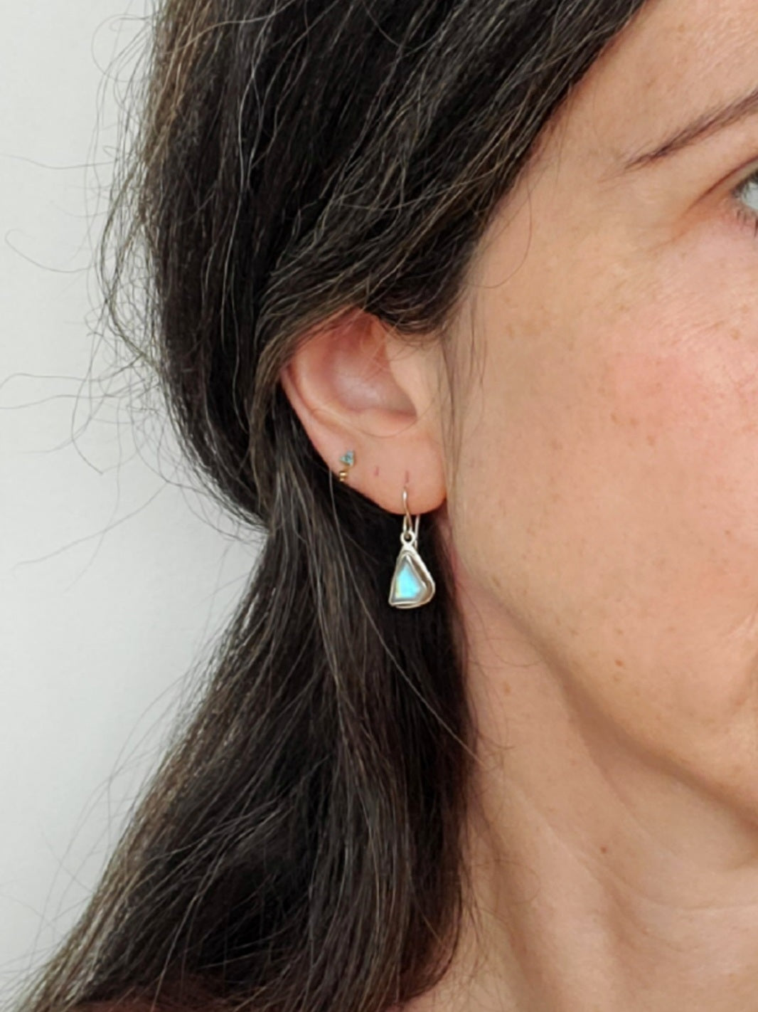 Moonstone Fragment Earrings