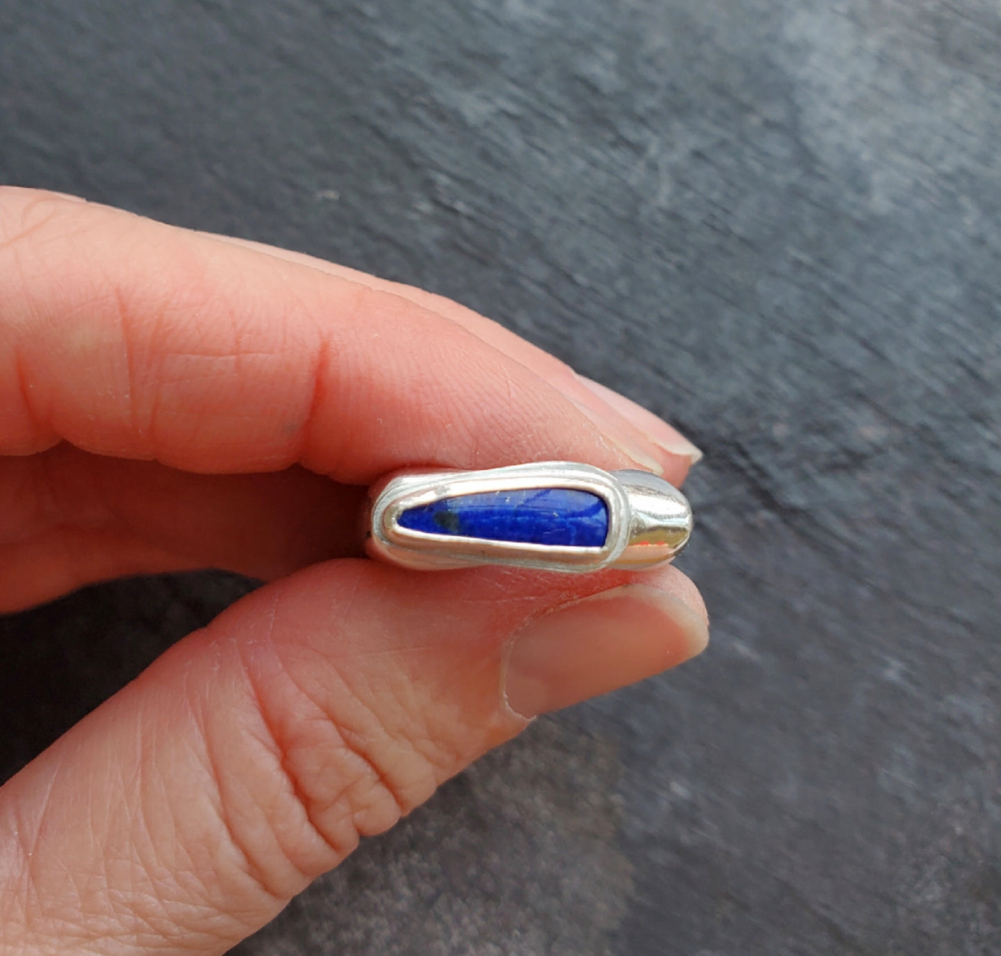 Square Ring - Lapis- Size 9