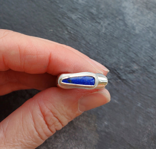 Square Ring - Lapis- Size 9