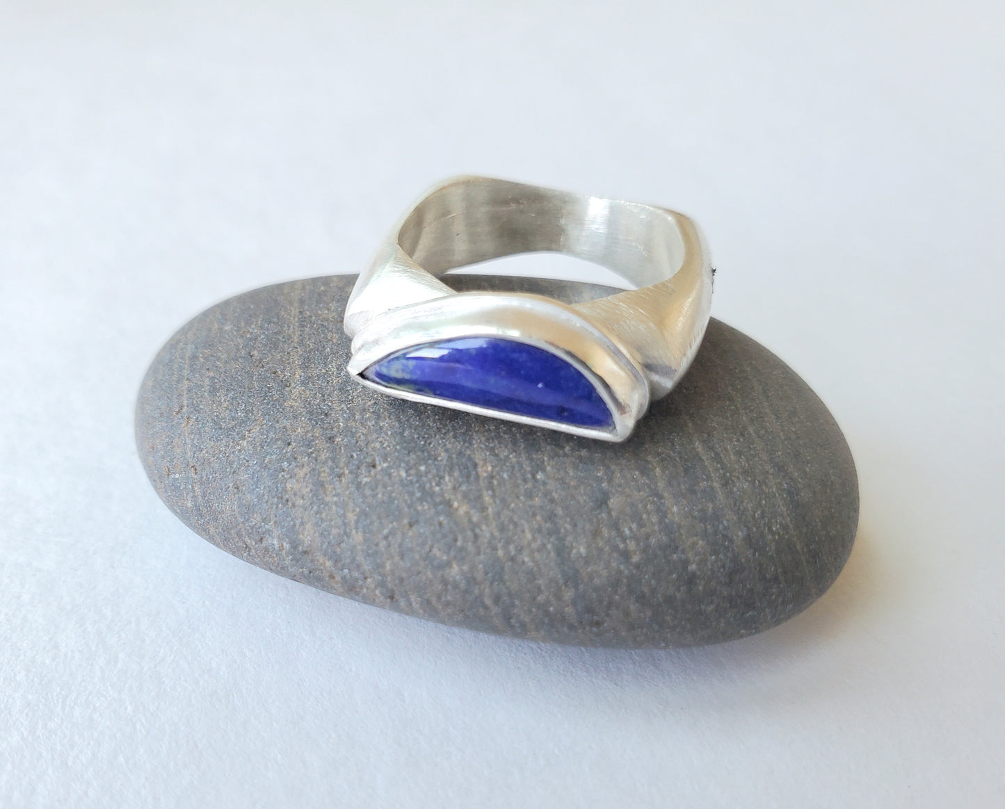 Square Ring- Lapis - Size 7.5