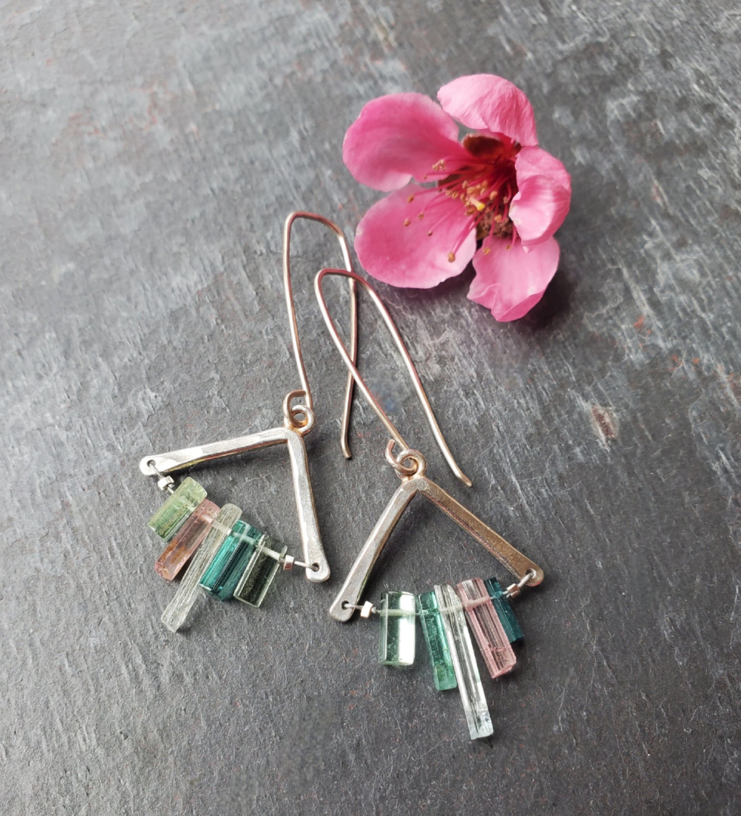 Tourmaline Shard Earrings