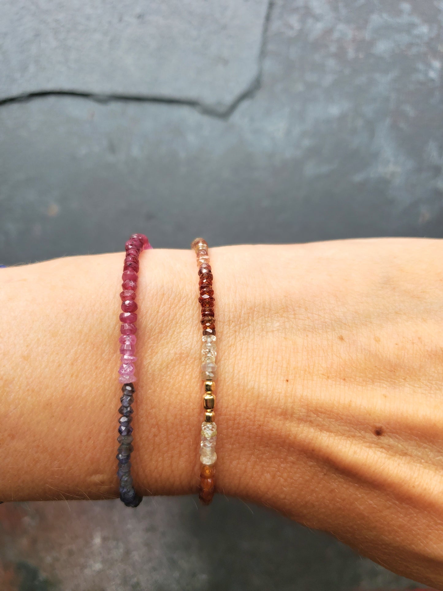 Ruby Iolite Bracelet