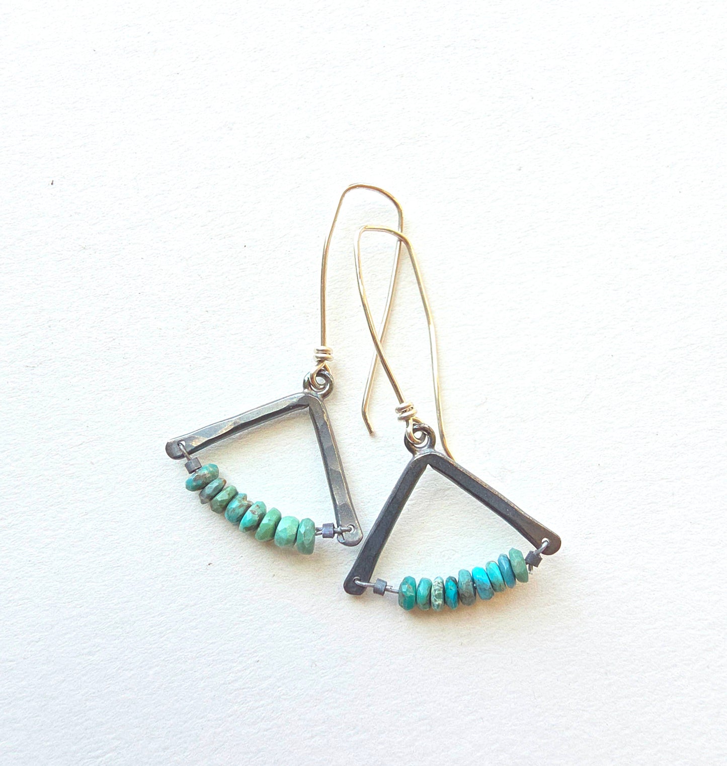 Turquoise Wishbone Earrings