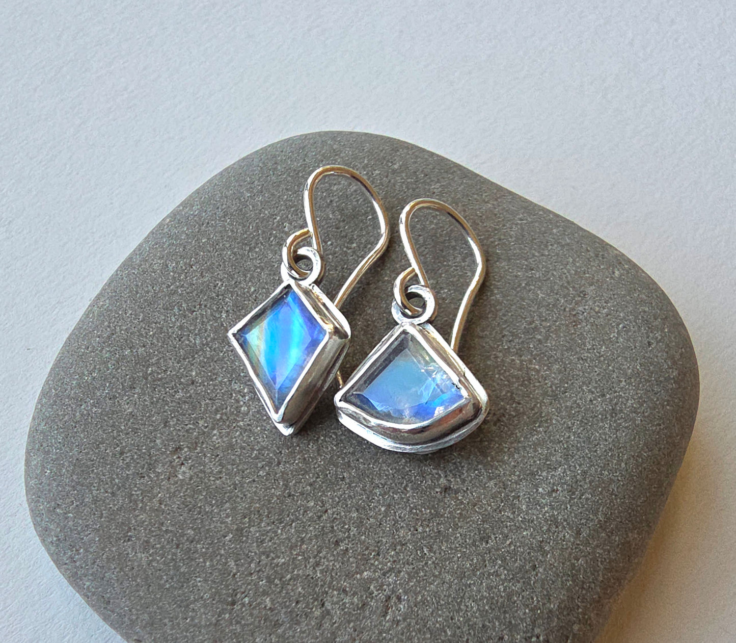 Moonstone Fragment Earrings