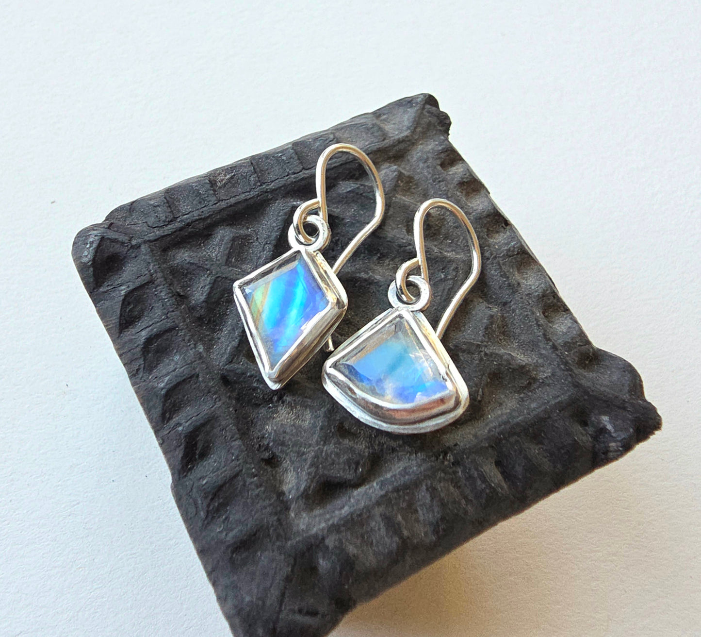 Moonstone Fragment Earrings