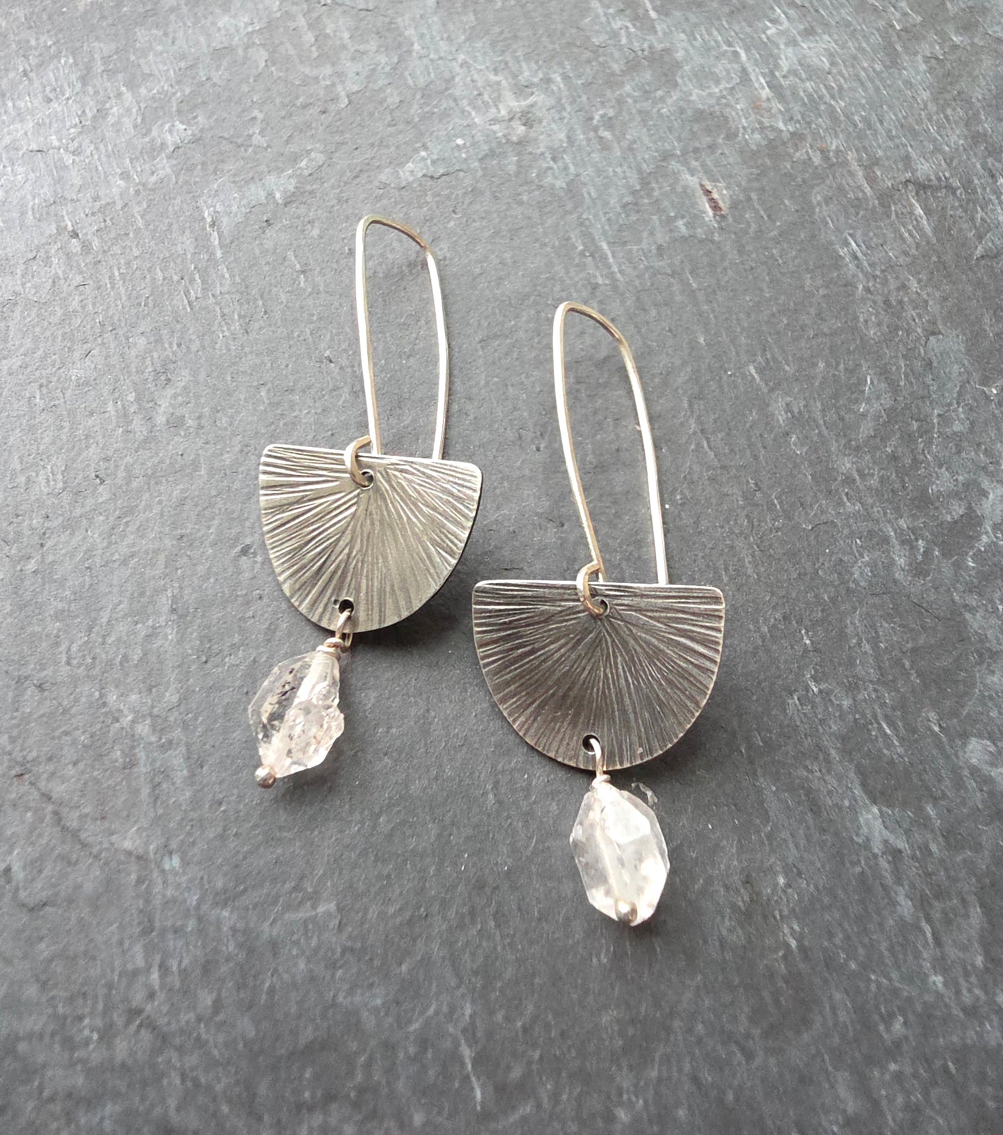 Half Dome Quartz Earring