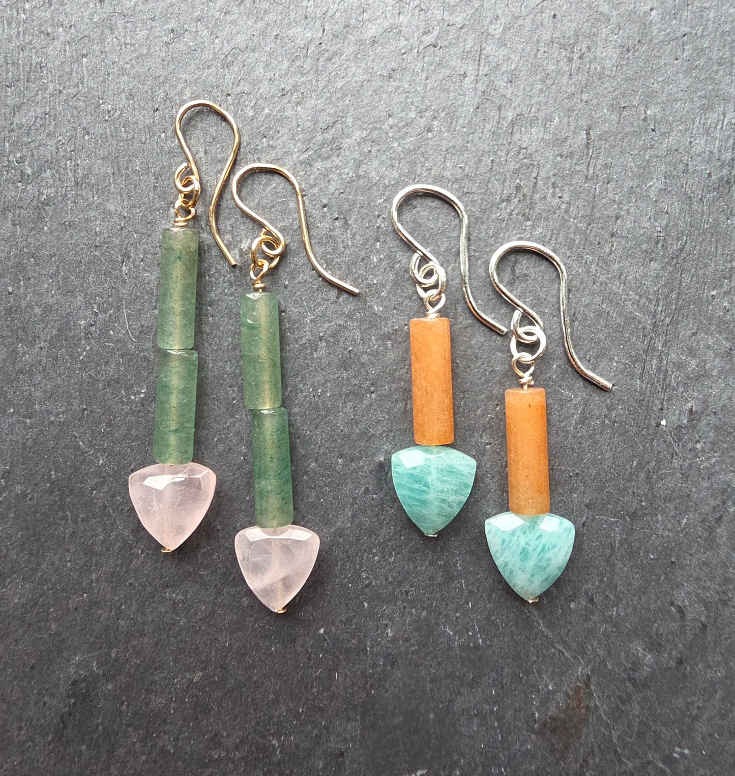 Direction Earrings - Amazonite