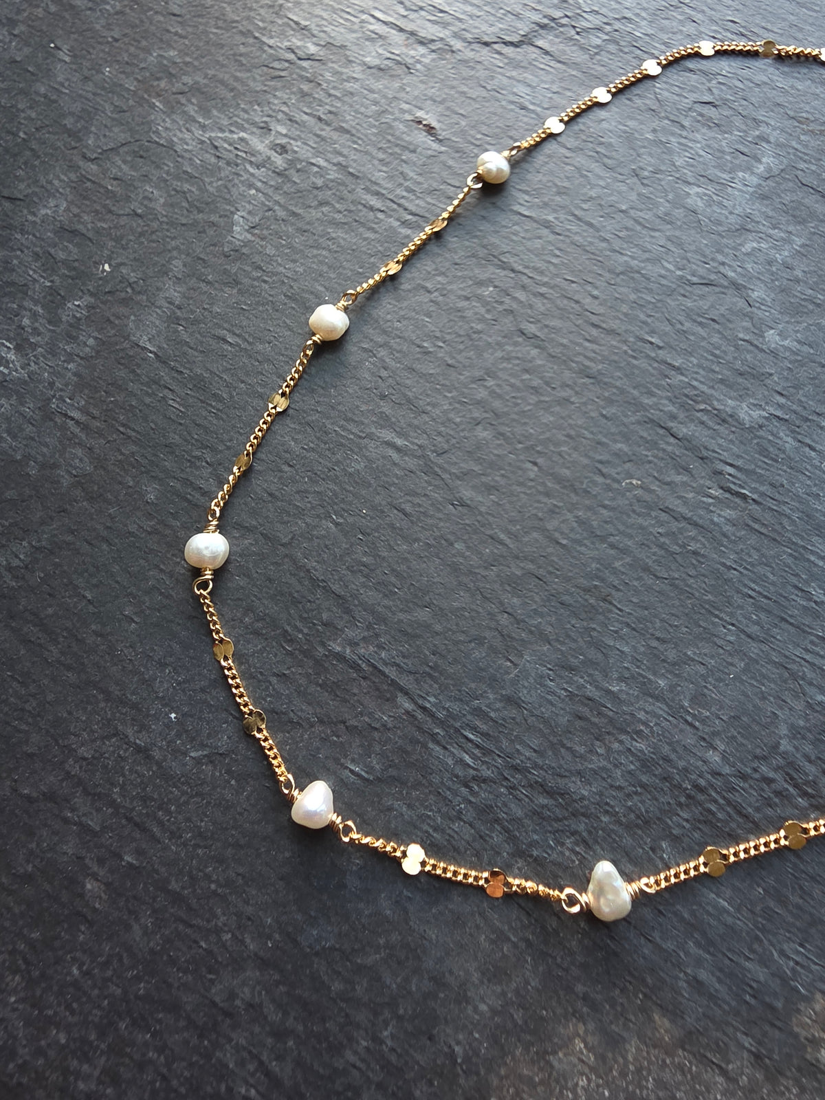 Pearl Beaded Solstice Necklace