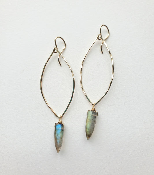 Shield Earring- Gold Fill