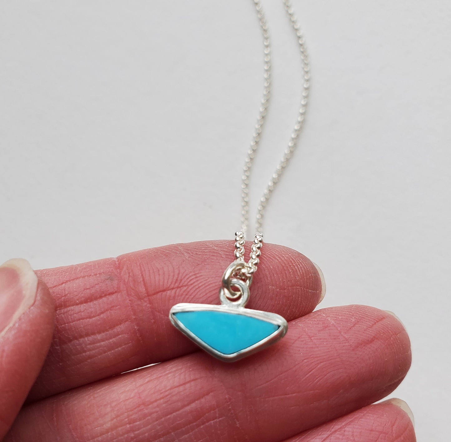 Turquoise Triangle Necklace