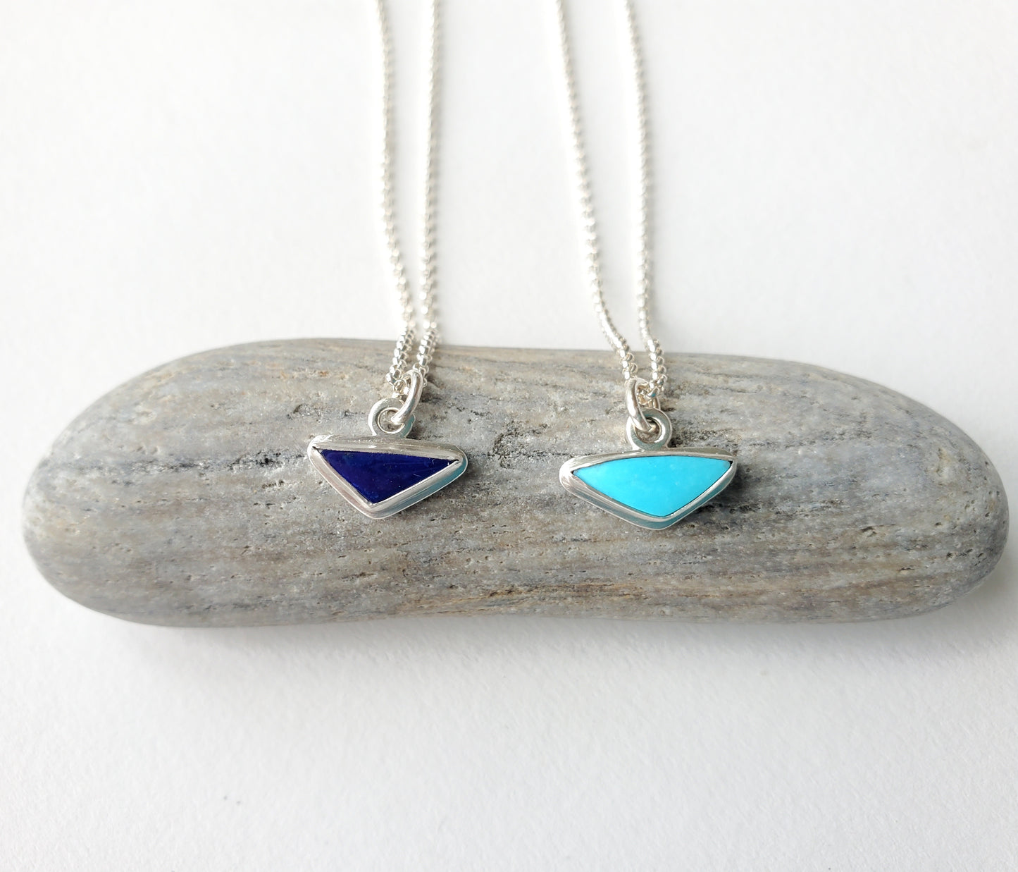 Lapis Triangle Necklace