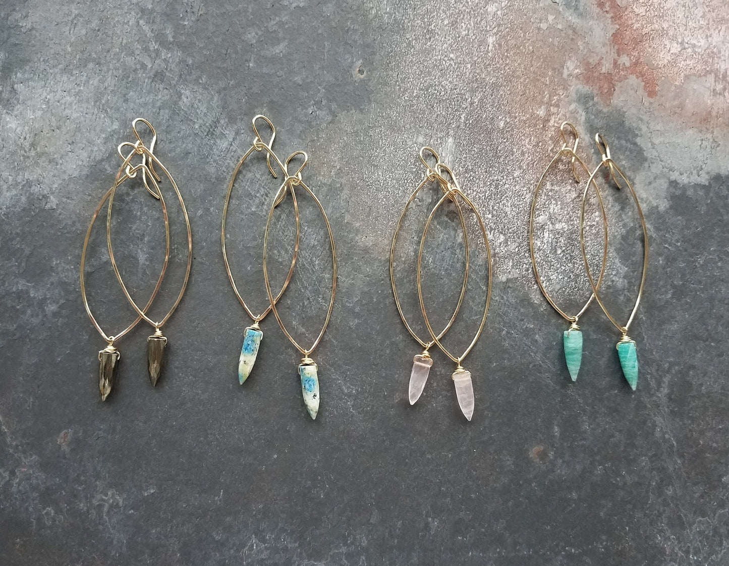 Shield Earring- Gold Fill