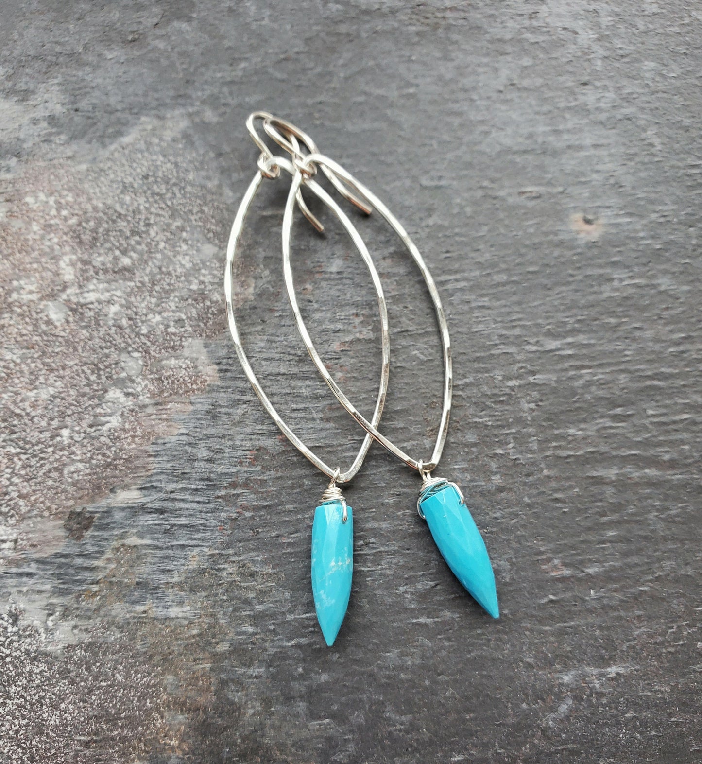 Sterling Silver Shield Earring