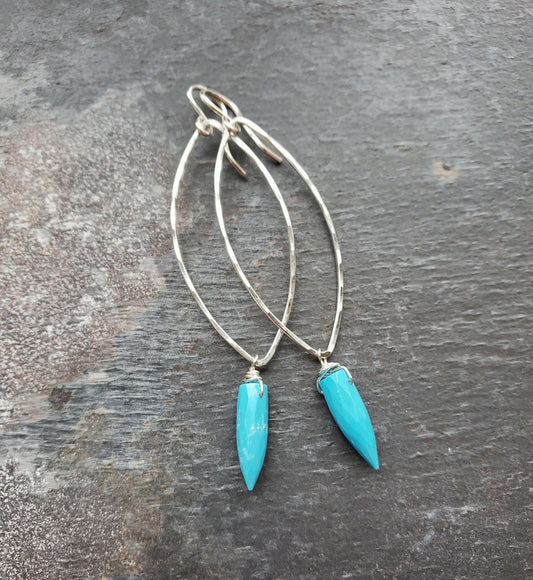 Shield Earring - Silver
