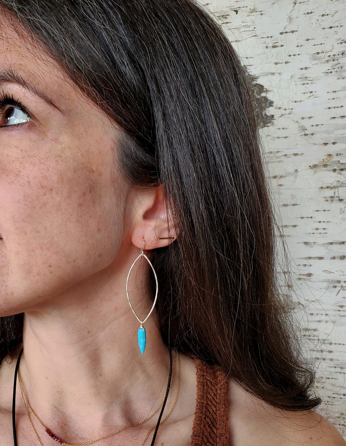 Shield Earring - Silver