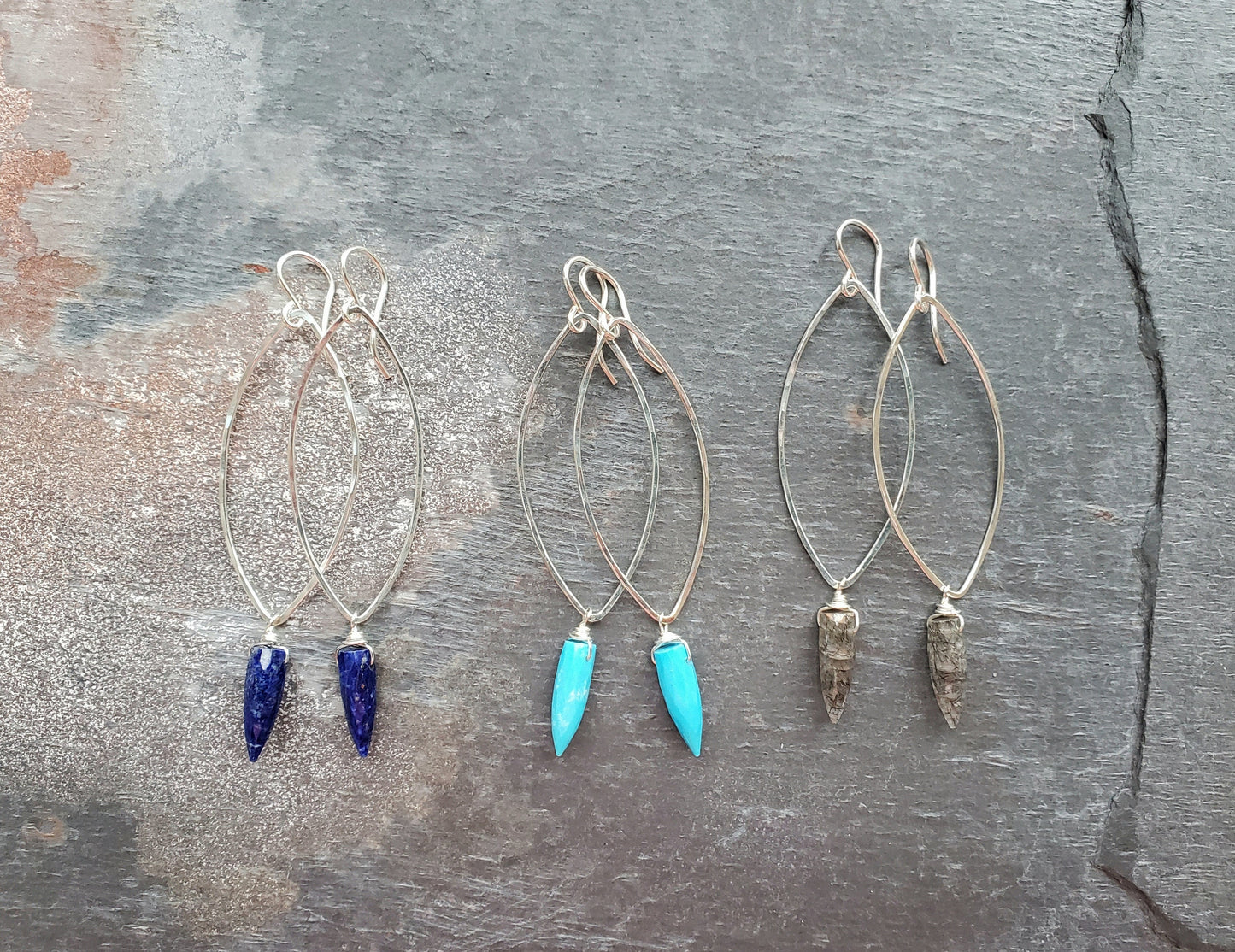 Shield Earring - Silver