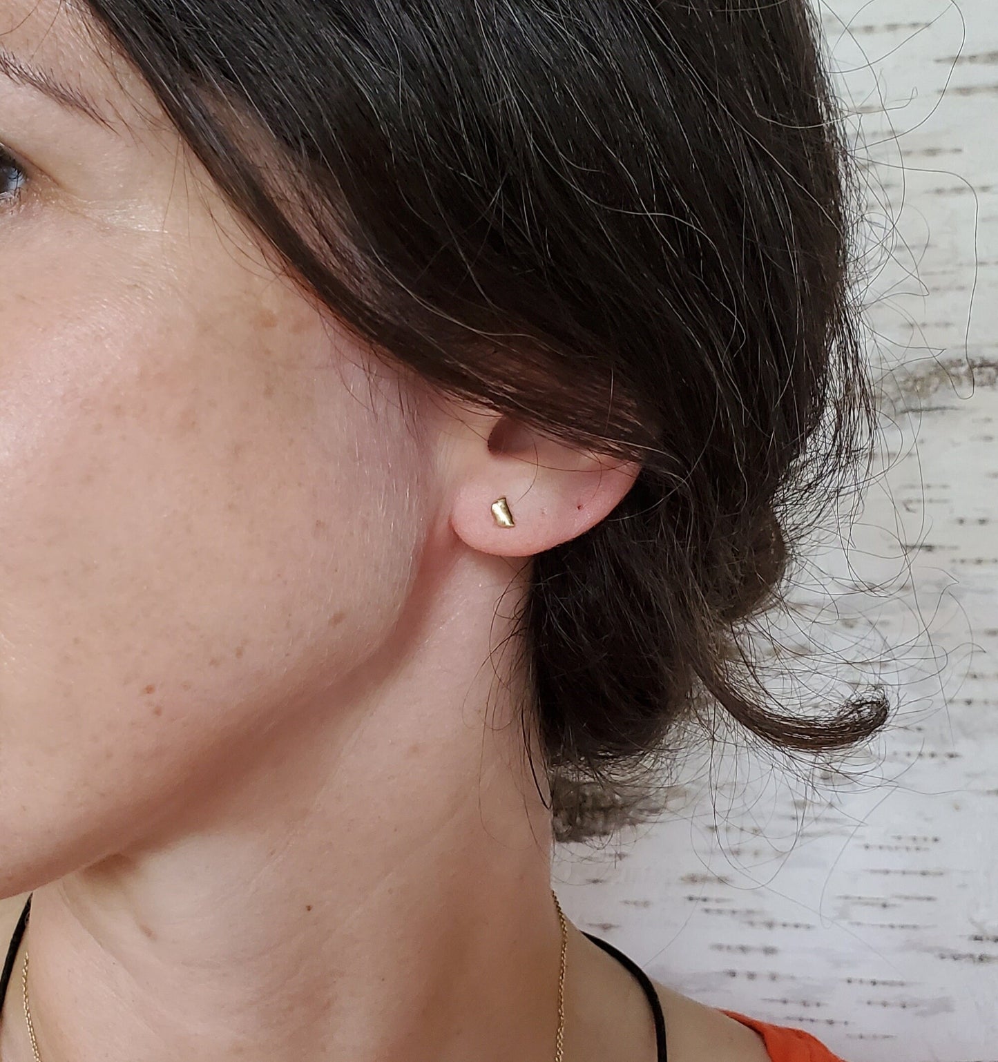 14k Gold Nugget Studs