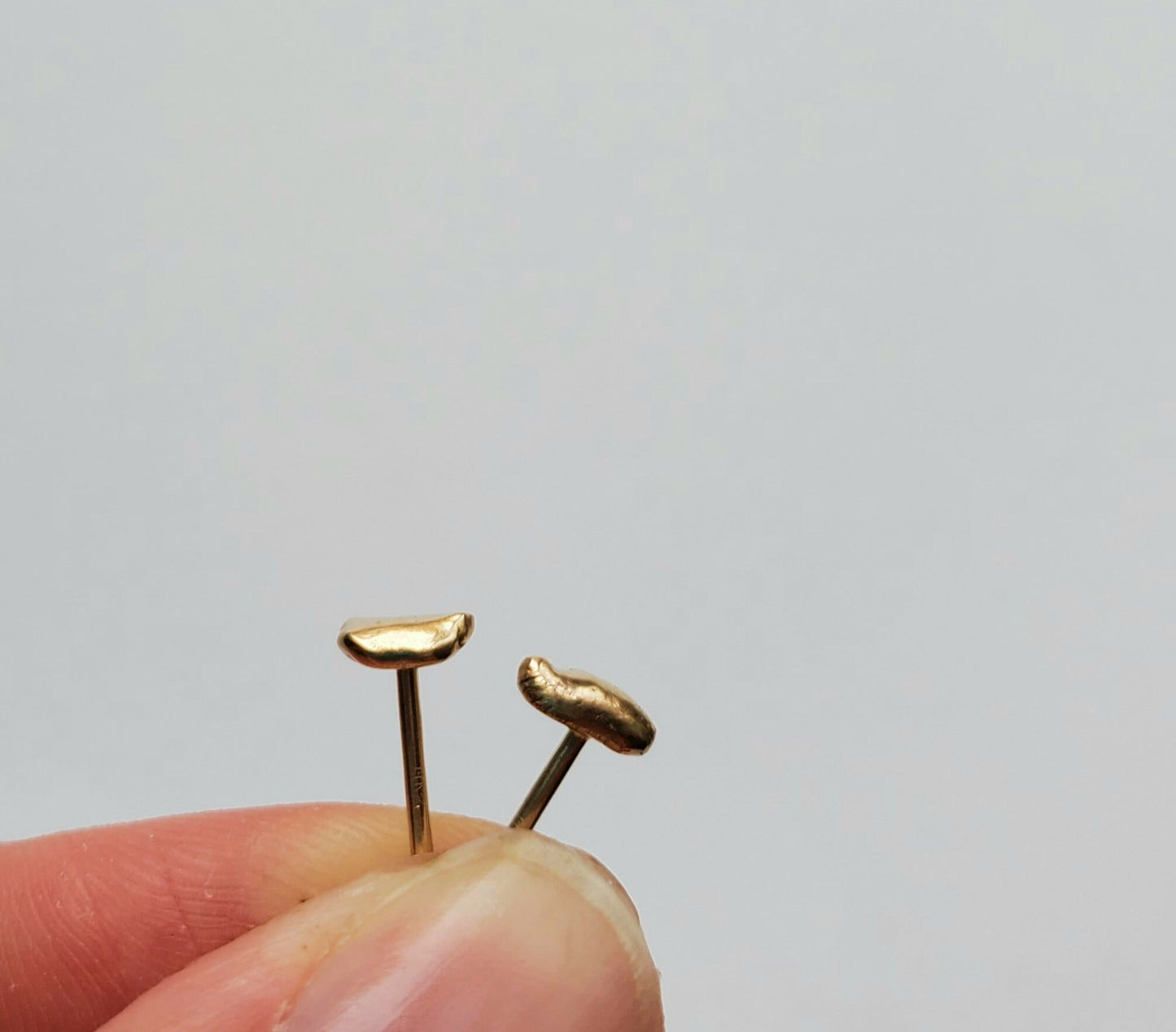 14k Gold Nugget Studs