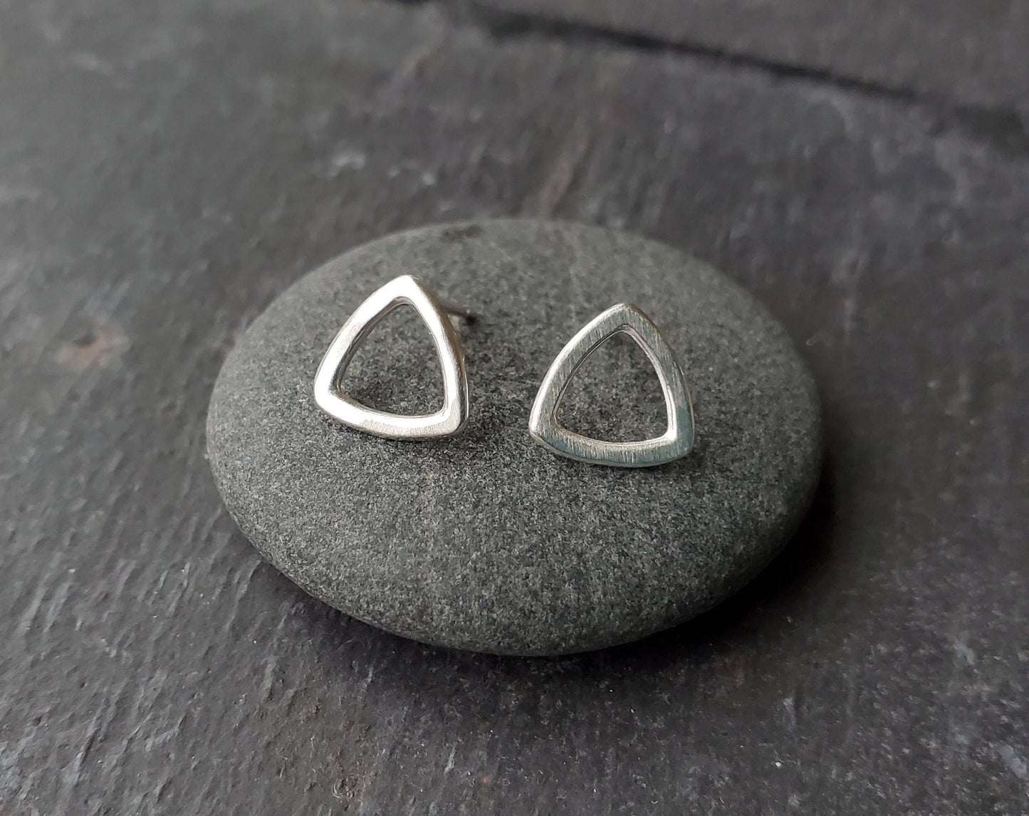 Hallow Triangle Stud