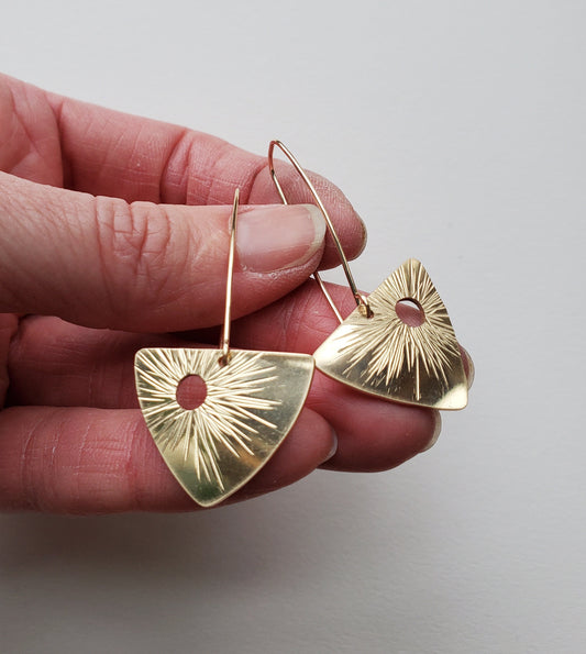 Sunburst Fan Earrings