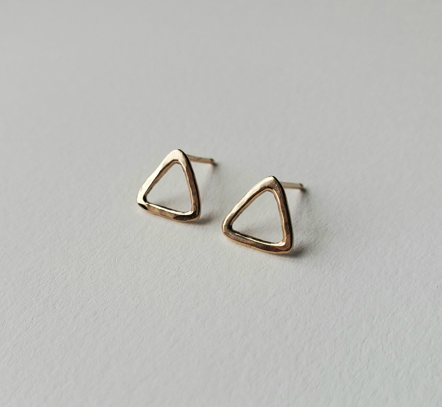 Gold Triangle Studs
