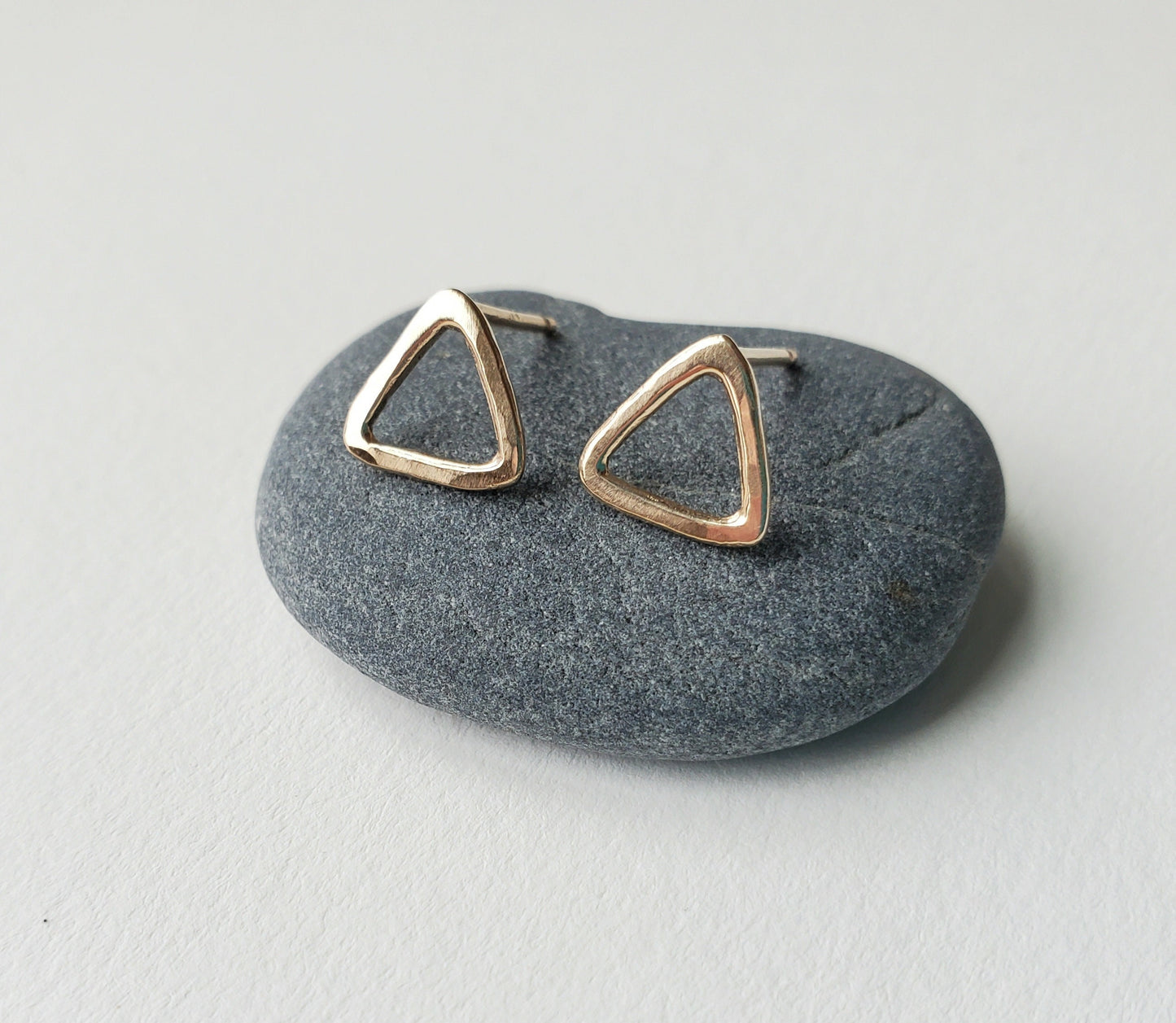 Gold Triangle Studs