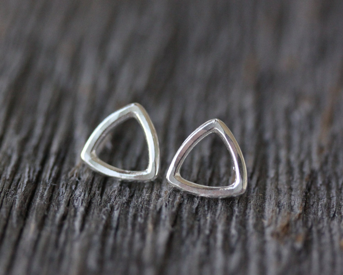 Hallow Triangle Stud