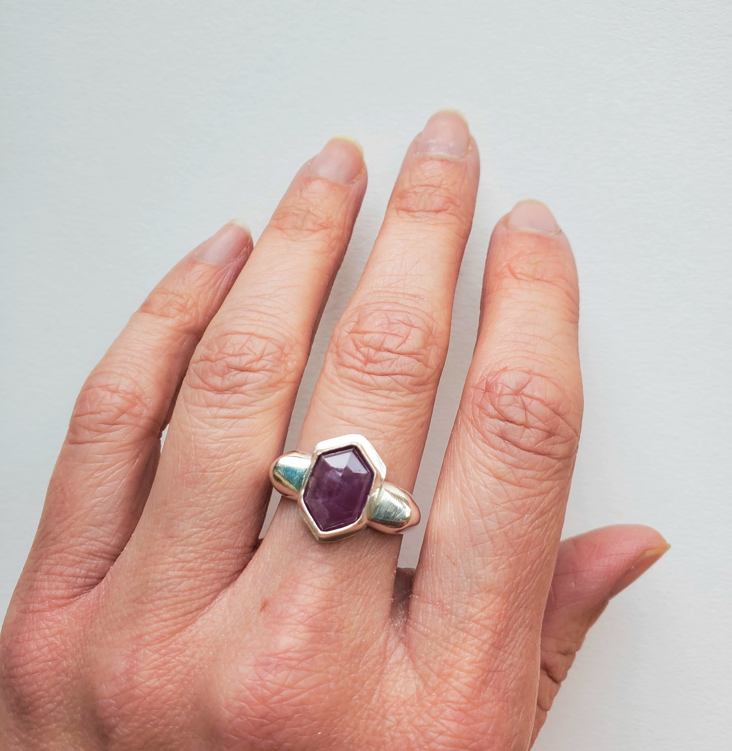Square Ring- Star Sapphire - Size 8.5