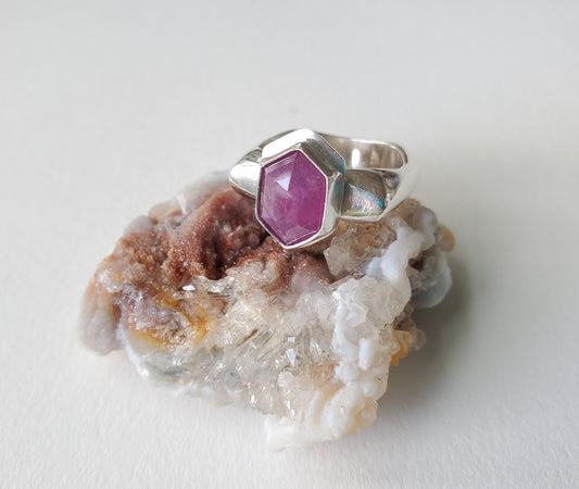 Square Ring- Star Sapphire - Size 8.5