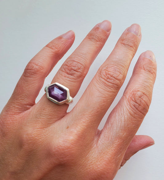 Square Ring - Ruby - Size 5